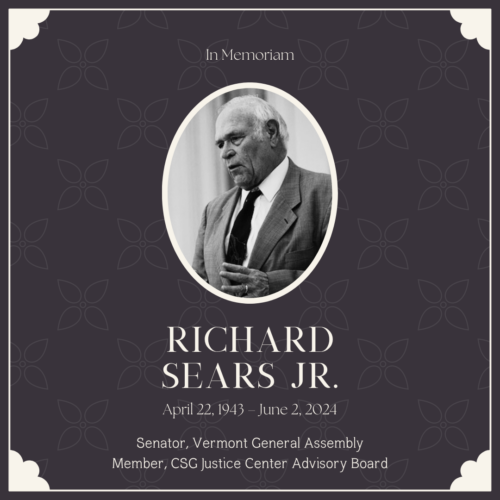 Image for: In Memoriam: Honoring Advisory Board Member and Justice Champion Senator Richard Sears, Jr.